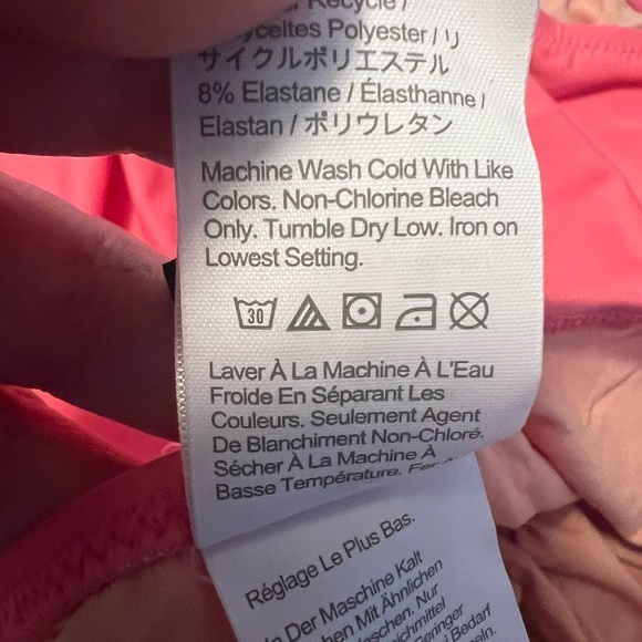 J. Crew Solid Pink Scoop neck one-piece Swimsuit Style BF162 size 24 NEW - Picture 6 of 15